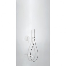 Змішувач для ванни Tres Study colors вбудований з ручним душем білий матовий 26218003BM