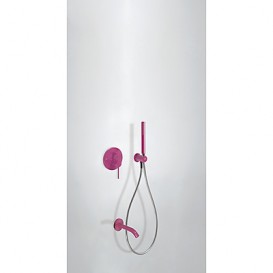 Смеситель для ванны Tres Study colors встроенный с ручным душем фиолетовый 26218003TVI