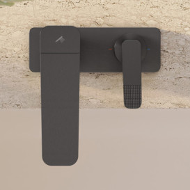 Смеситель на борт ванны Hansgrohe Axor Citterio C на 3 отверстия матовый черный хром 49431340