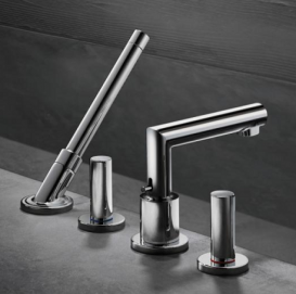 Змішувач на борт ванни Hansgrohe Axor Uno на 4 отвори хром 45444000