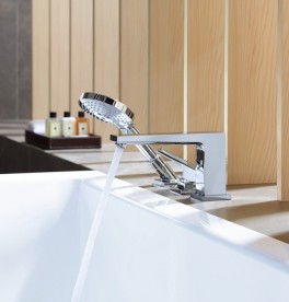 Смеситель на борт ванны Hansgrohe Metropol с ручным душем хром 74551000