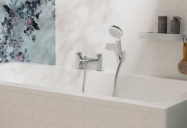 Смеситель на борт ванны Hansgrohe Zesis S с душевым гарнитуром хром 74424000