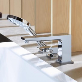 Смеситель однорычажный на борт ванны с душем Hansgrohe коллекция Metropol хром 32550000