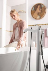 Смеситель однорычажный напольный (отдельностоящий) Hansgrohe коллекция Metropol Classic хром 31445000