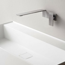 Смеситель однорычажный настенный Treemme 5мм нержавеющая сталь 2851IS5M