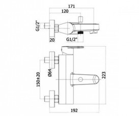 Смеситель однорычажный Paffoni Candy хром CA 022 CR