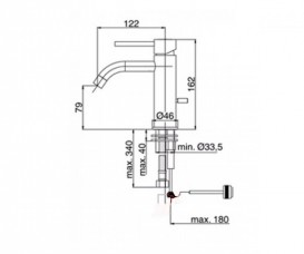 Змішувач для раковини одноважеля Paffoni Light хром LIG 075 CR