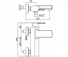 Змішувач одинважільний Paffoni Ringo хром RIN 022 CR