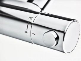 Смеситель термостатический для душа Ravak Puri PU 033.00/150 настенный латунь хром X070116