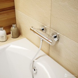 Смеситель термостатический для душа Ravak Puri PU 033.00/150 настенный латунь хром X070116