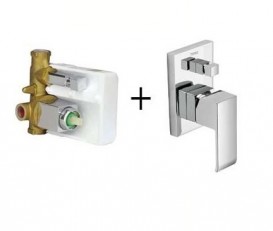 Смеситель скрытый (встраиваемый) для ванны Tres Cuadro-Tres хром 106180