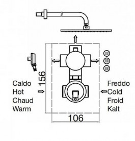 Змішувач прихованого монтажу Fiore Kevon одноважільний 3 споживача чорний матовий 81NN7501