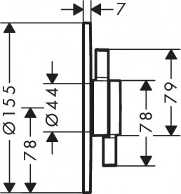 Змішувач прихованого монтажу Hansgrohe DuoTurn S1 споживач матовий білий 75618700