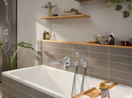 Змішувач прихованого монтажу Hansgrohe Rebris E одноважільний чорний матовий 72468670