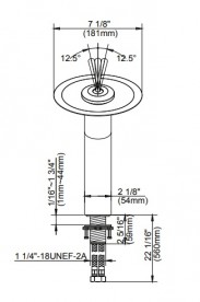 Смеситель водопад для раковины Kraus Single хром KGW-1700CH