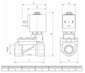 Змішувальний 3-ходовий клапан Esbe VRG131 DN15 Rp ½'' kvs4 латунь 11600600