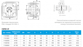 Змішувальний 4-ходовий клапан Esbe тип 4F DN65 kvs90 чавун 11102000