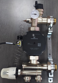 Смесительный узел для теплого пола Tervix Pro Line 1'' без насоса с термоголовкой 521211