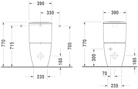 Бачок Duravit ME by Starck кераміка білий 0938100005