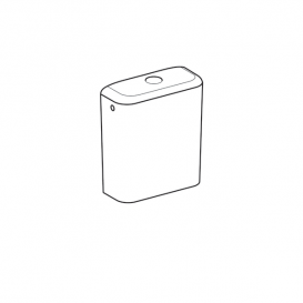 Змивний бачок зовнішнього монтажу Geberit iCon подвійний змив санфарфор білий 229420000