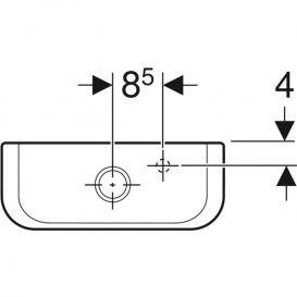 Змивний бачок зовнішнього монтажу Geberit iCon Square подвійний змив санфарфор білий 228950000