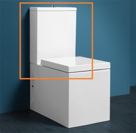 Смывной бачок Simas Frozen для унитаза-моноблока фаянс белый FZ 09