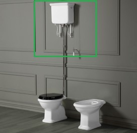 Бачок Simas Lante фаянс білий LA06