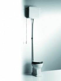 Смывной бачок Simas Londra высокий фаянс белый LO 902