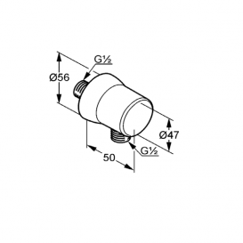 Соединение для шланга Kludi Sirena белый 6306043-00
