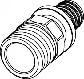 Соединение прямое Tece TECEflex с внешней резьбой 25xR 1 бронза 705606