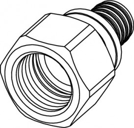 Соединение прямое Tece TECEflex с внутренней резьбой 16xRp 1/2 бронза 705102