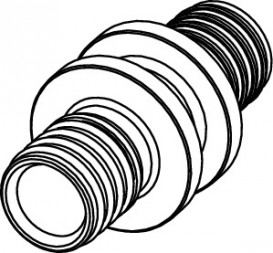 Соединение прямое Tece TECEflex труба-труба 20х20 бронза 706220