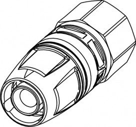Соединение прямое TECE TECElogo-Push с внутренней резьбой 25хRp 1'' бронза/кремниевая бронза 8713006
