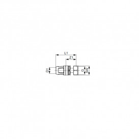 Соединение прямое Tece TECElogo с накидной гайкой 16хRp 3/8 латунь 8730200