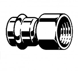 Поєднувальний елемент Viega Sanpress Inox G 0212 с SC‑Contur 18хRp¾ нержавіюча сталь 486860