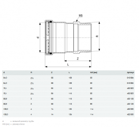 Соединительный элемент Viega Sanpress Inox XL 2311XL с SC‑Contur 76,1хR2½ нержавеющая сталь 482923