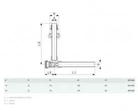 З'єднувальний комплект для підключення радіатора Viega 2272.5 латунь нікельована 360399