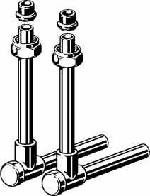 З'єднувальний комплект для підключення радіатора Viega 2272.5 латунь нікельована 360399