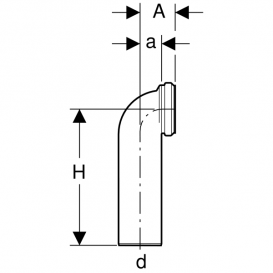 З'єднувальне коліно Geberit  Duofix 90° поліпропілен альпійський білий 152.610.11.1