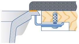 Специальный набор крепежа для установки моек чаш SUBLINE из материала SILGRANIT под цельную столешницу Blanco (4 крепежных элемента) 220605