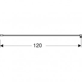 Стабилизирующая штанга Geberit для настенного монтажа для душевой перегородки 154.283.00.1