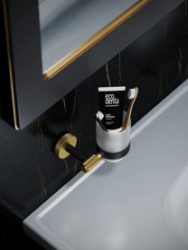 Стакан для зубных щеток Аквародос Лоренцо 9221 черный/золото АР000113374