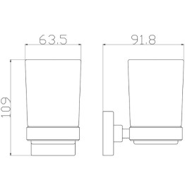 Стакан для зубных щеток Аквародос Орландо 8921C золото АР000113361