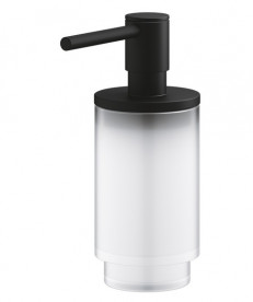 Диспенсер для жидкого мыла Grohe Selection металл фантомный черный/матовое стекло 41218KF0