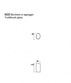 Стакан для зубних щіток Kerasan Nolita накладної хром 922290