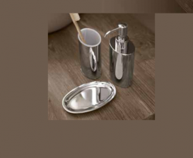 Стакан для зубних щіток Kerasan Nolita накладної хром 922290