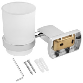 Стакан для зубных щеток Kroner KRP Graz-C95602 с держателем хром CV024731