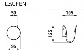 Стакан для зубных щеток Laufen The New Classic настенный керамика белый H8738540000001