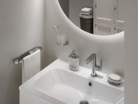 Склянка для зубних щіток Ravak Chrome II CR II 210 з тримачем хром глянсовий X07P1364