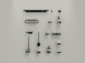 Склянка для зубних щіток Ravak Chrome II CR II 211 чорний матовий X07P1379